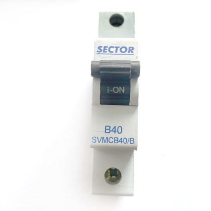 Sector SVMCB40/B B40 40A 40 Amp MCB Circuit Breaker Type B